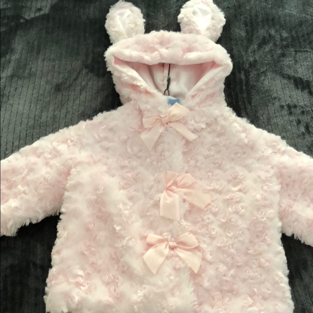 Baby “bunny” coat Light Pink